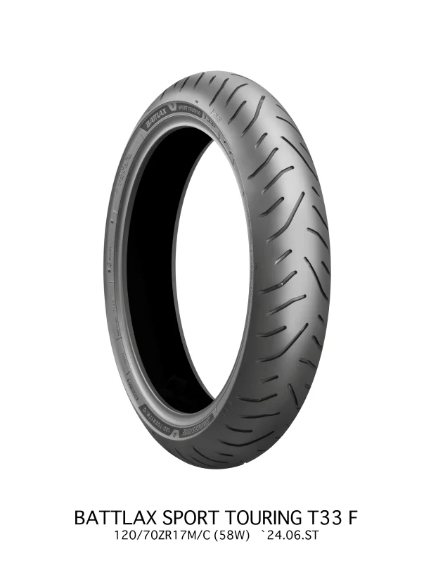 Bridgestone Battlax Sport Touring T33F - 120/60ZR17M/C 55W TL Front - Image 2