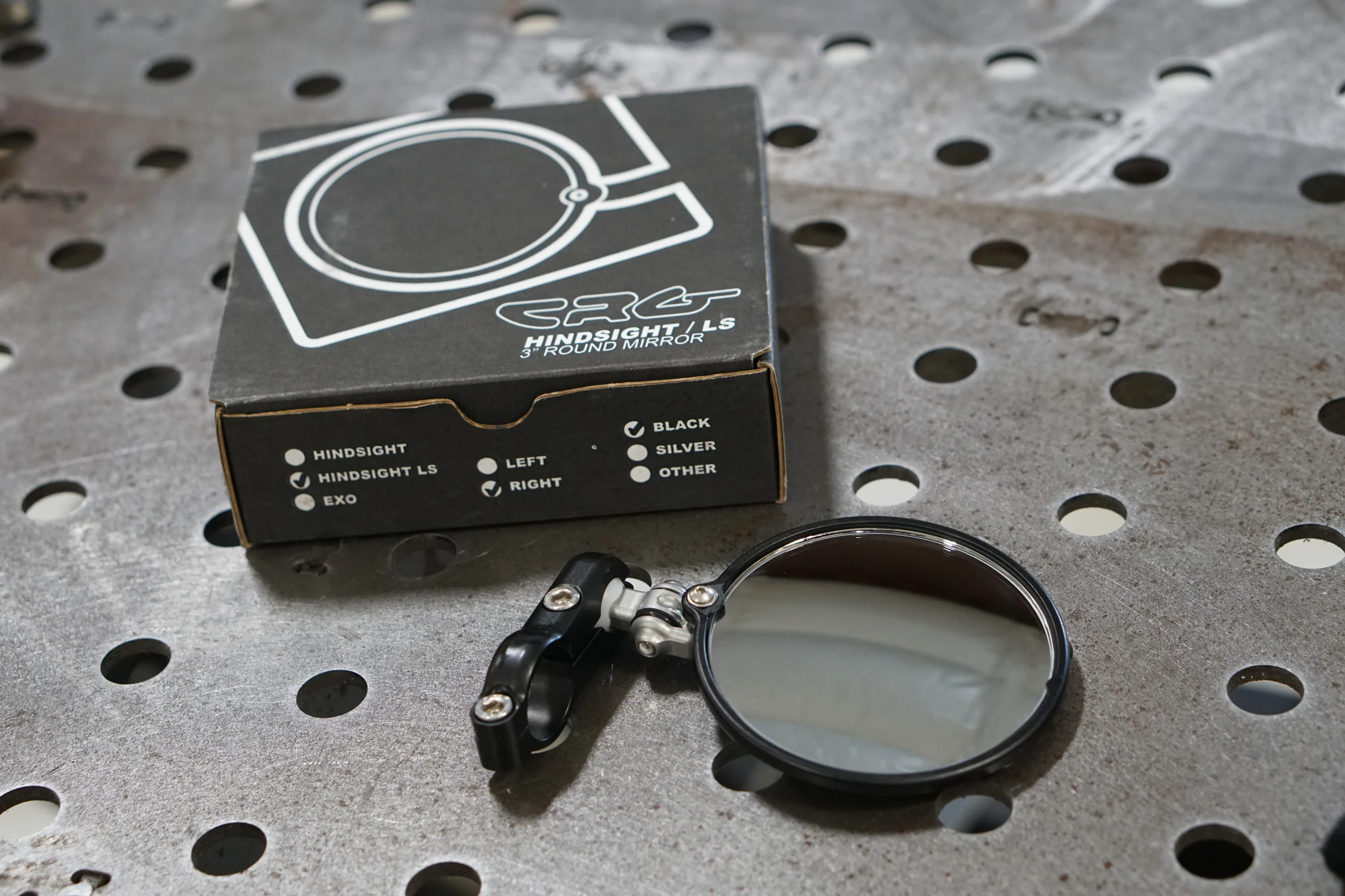 CRG Hindsight 3 Inch Round Bar End Mirror (lane Splitter) - Image 4