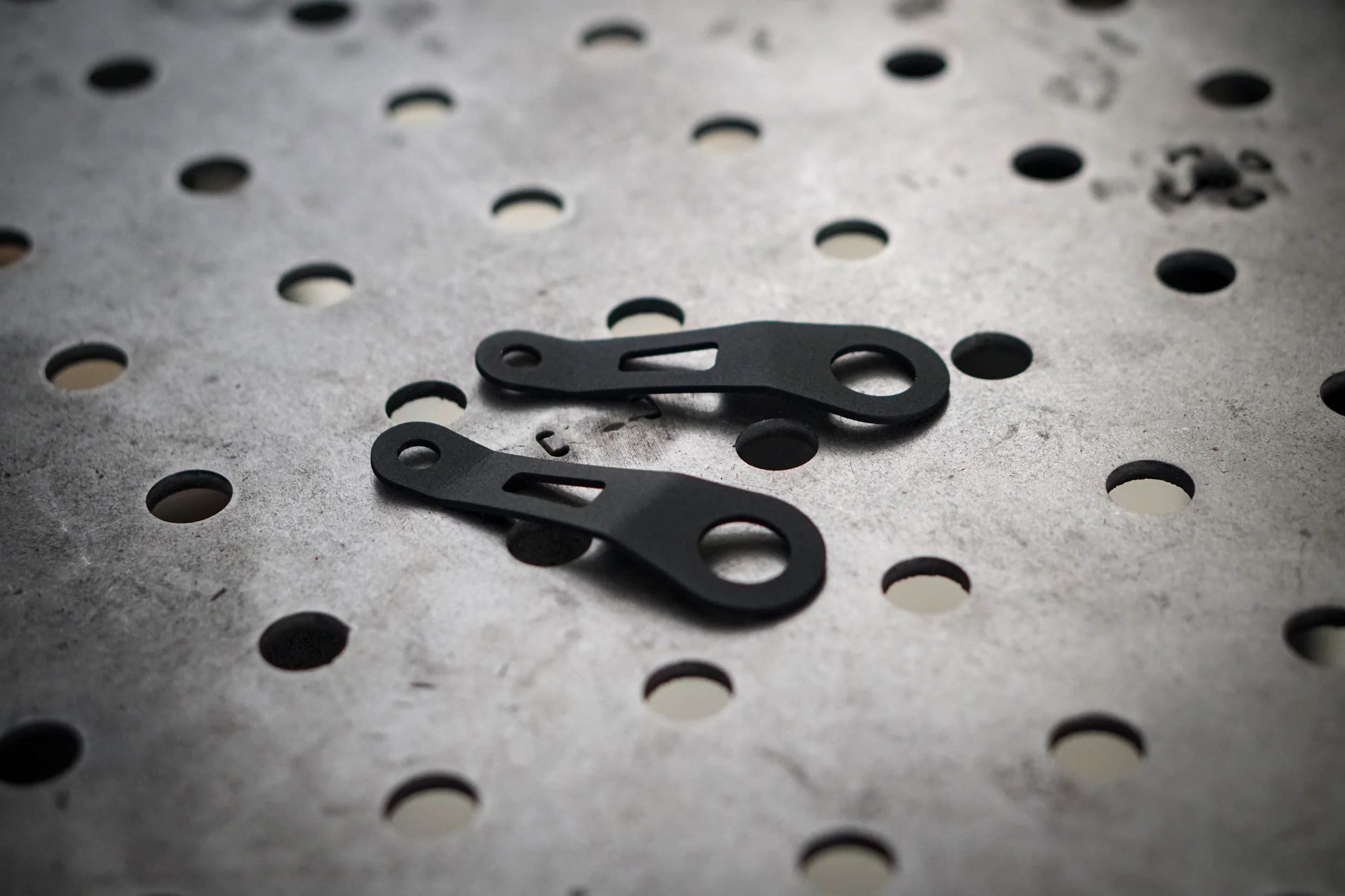 Triumph Rear Shock Mount Turn Signal Brackets (bent & straight) - Brogue Moto - Image 3