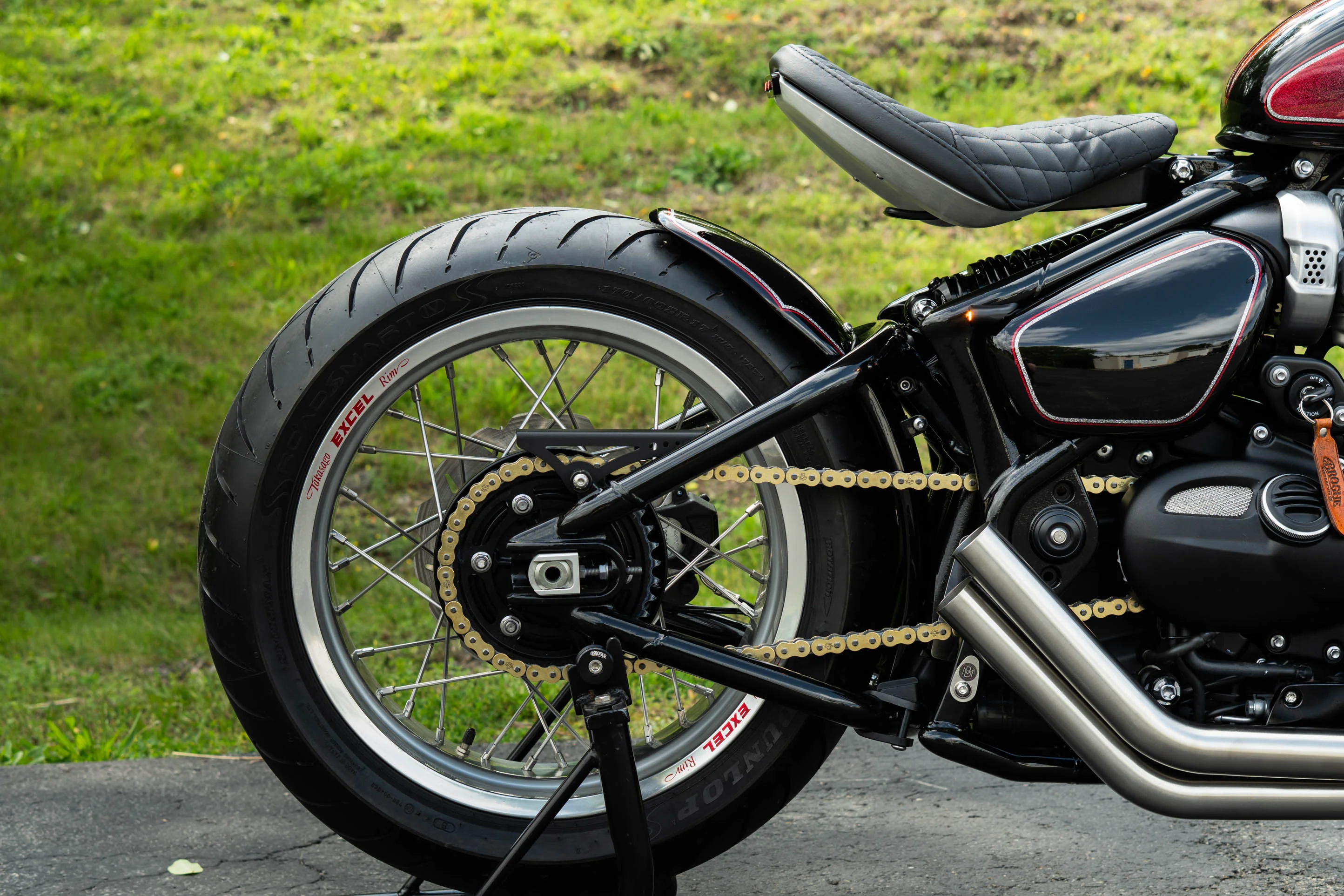 Triumph Bobber Custom Excel Wide Wheel - Spoke and Rim Kits - Brogue Moto
