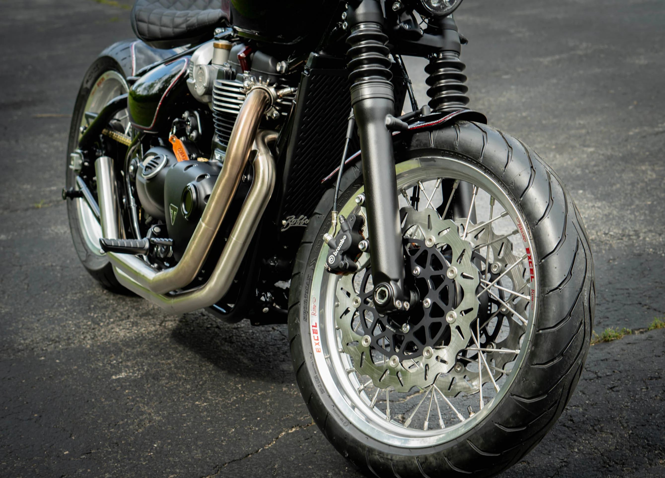 Triumph Bobber Custom Excel Wide Wheel - Spoke and Rim Kits - Brogue Moto - Image 11