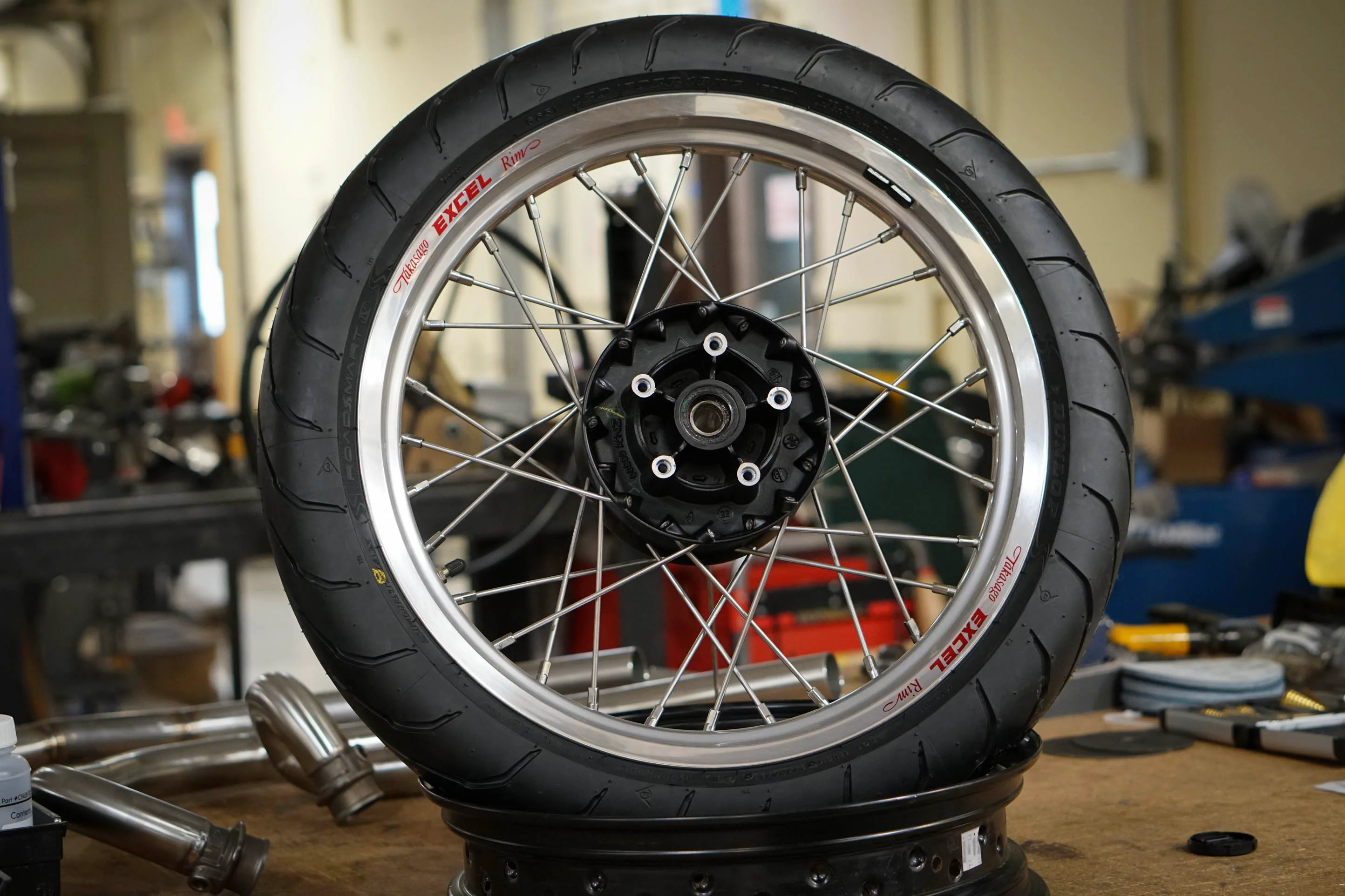 Triumph Bobber Custom Excel Wide Wheel - Spoke and Rim Kits - Brogue Moto - Image 34