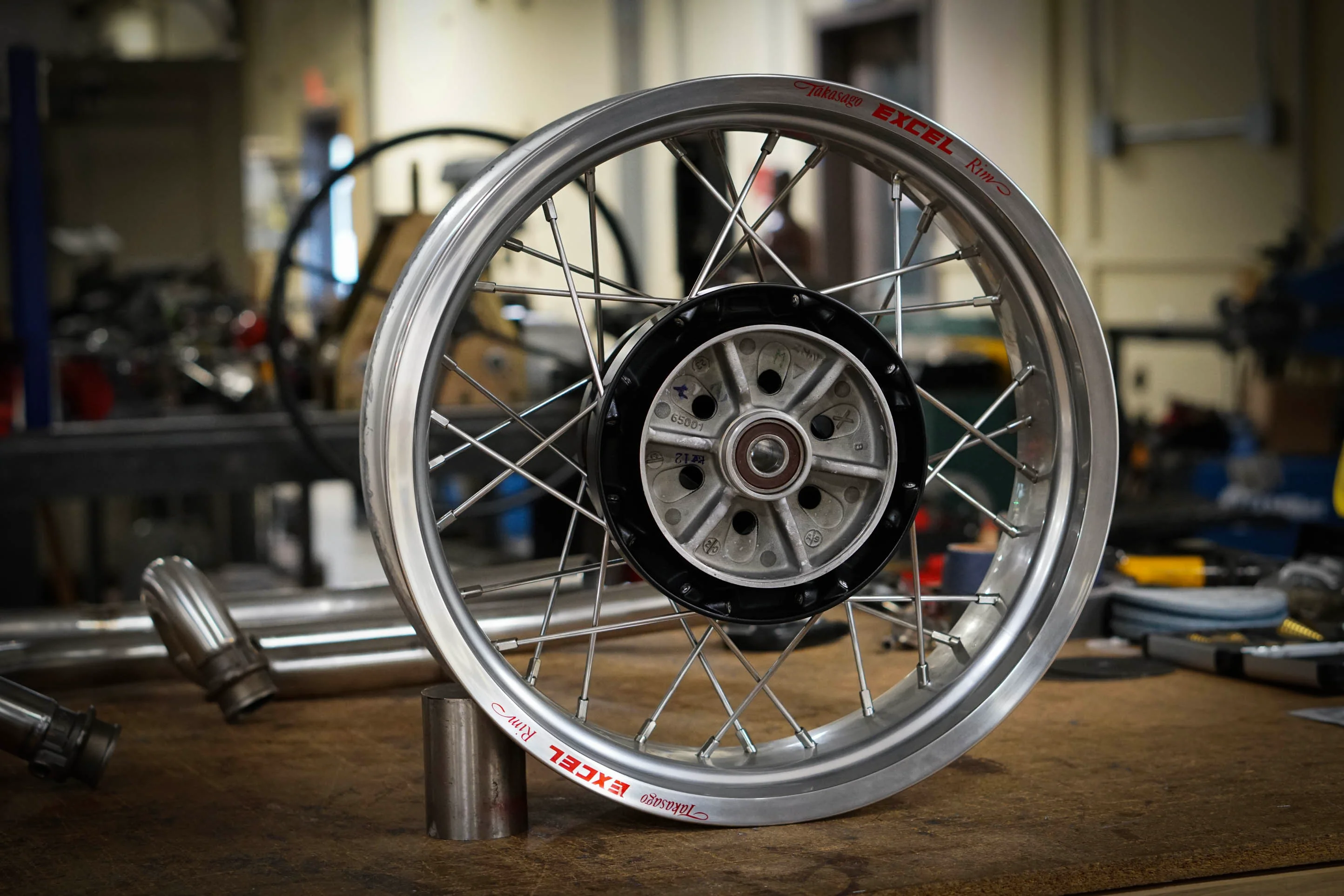 Triumph Bobber Custom Excel Wide Wheel - Spoke and Rim Kits - Brogue Moto - Image 35