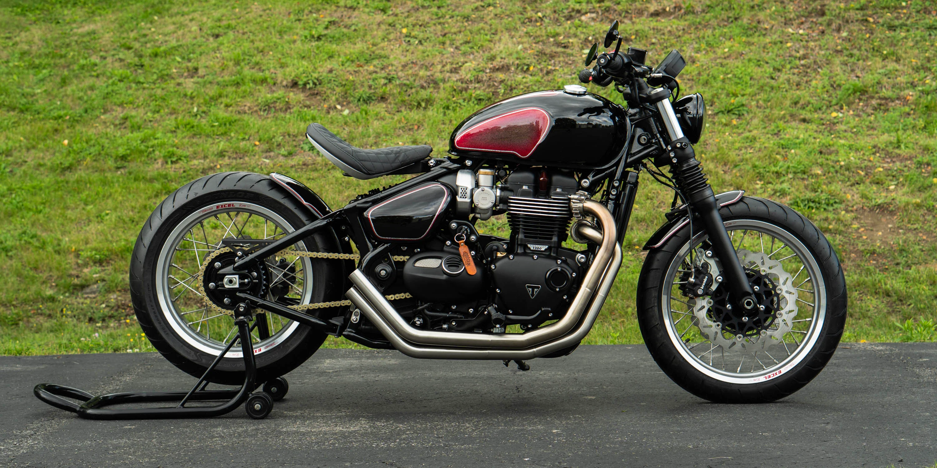 Triumph Bobber Custom Excel Wide Wheel - Spoke and Rim Kits - Brogue Moto - Image 9