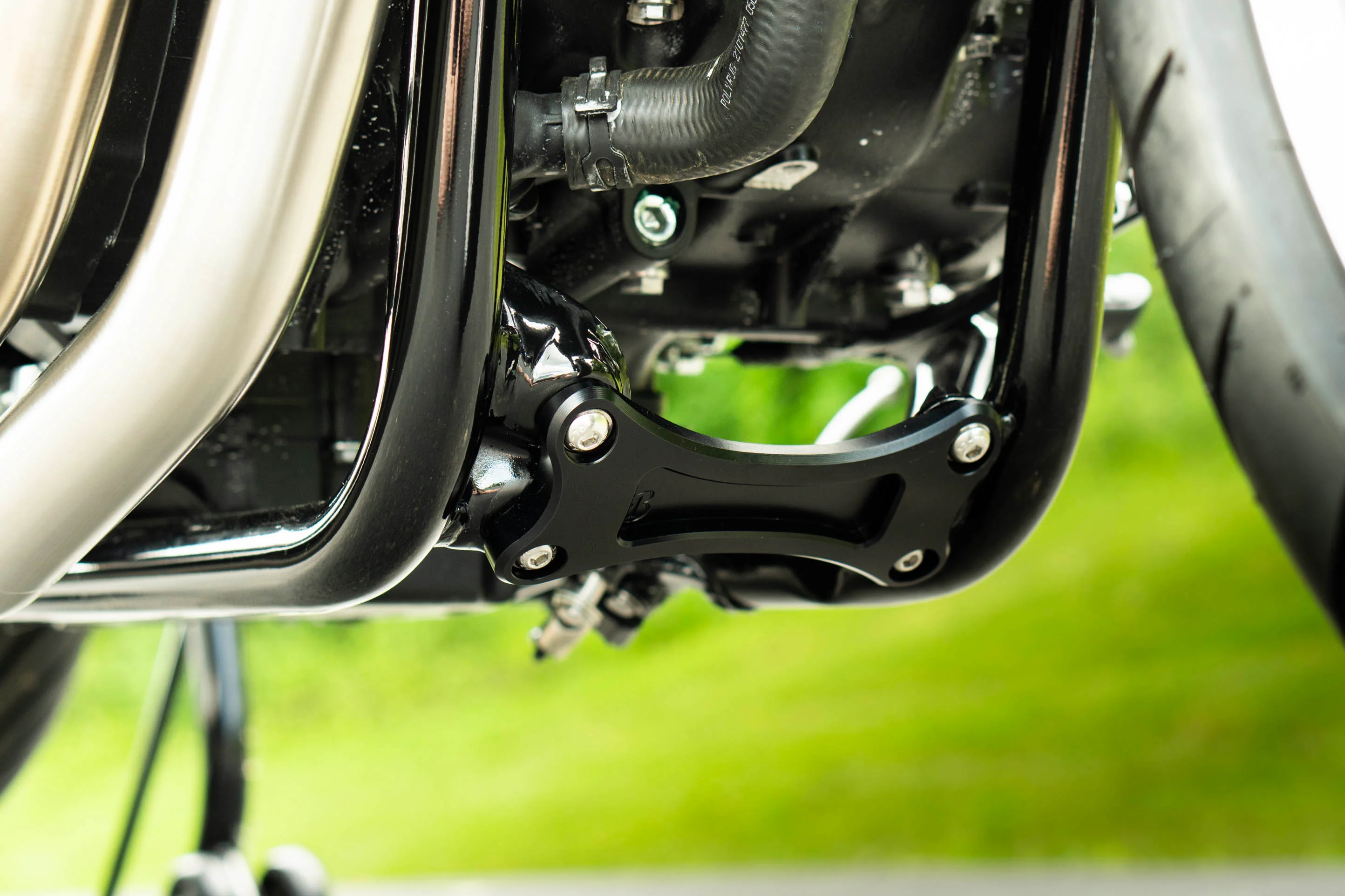 Triumph Bobber Machined Frame Cradle Brace Stiffener - Brogue Moto - Image 2