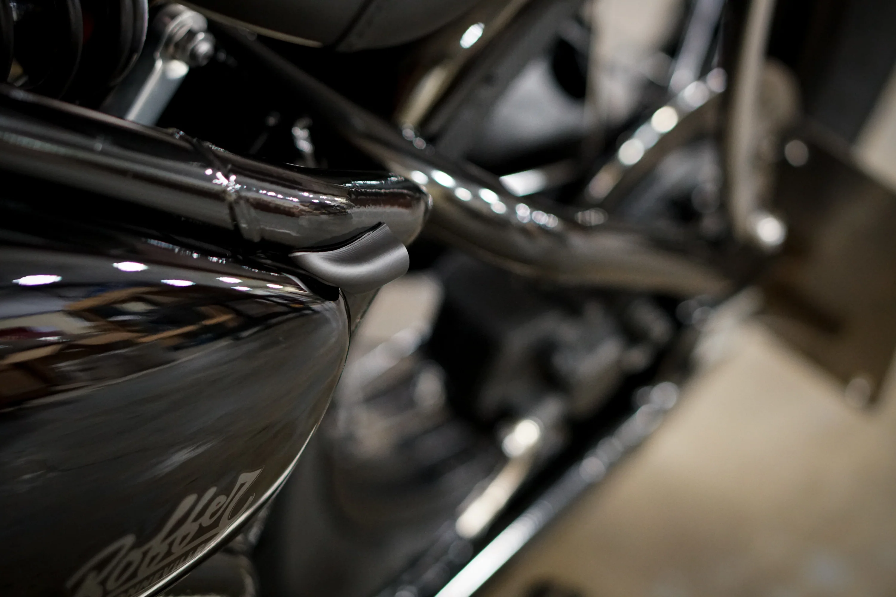 Triumph Bobber Machined Frame Rail Turn Kits - Featuring Kellermann Atto Dark Integral LED's - Image 10