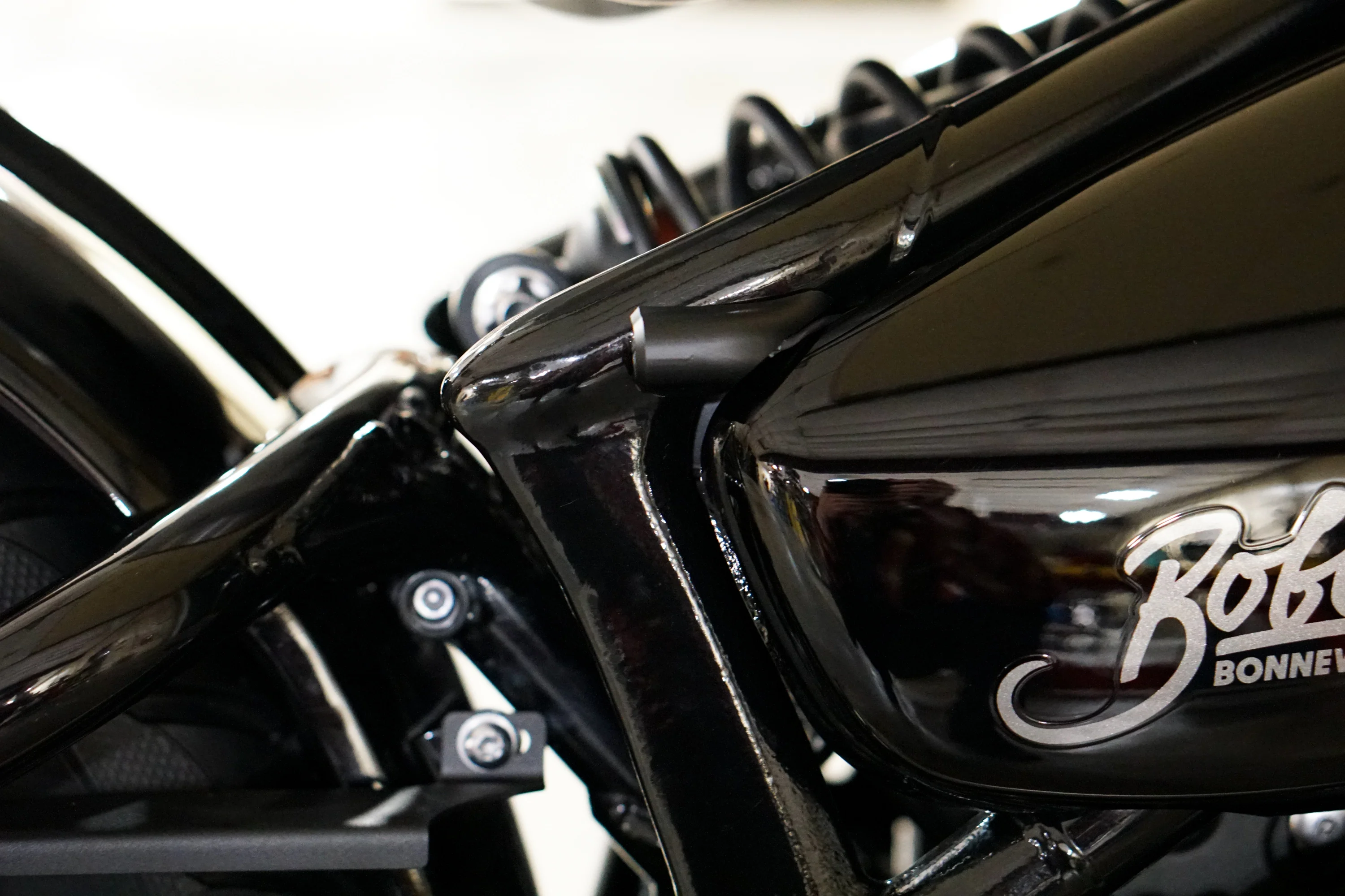 Triumph Bobber Machined Frame Rail Turn Kits - Featuring Kellermann Atto Dark Integral LED's - Image 13