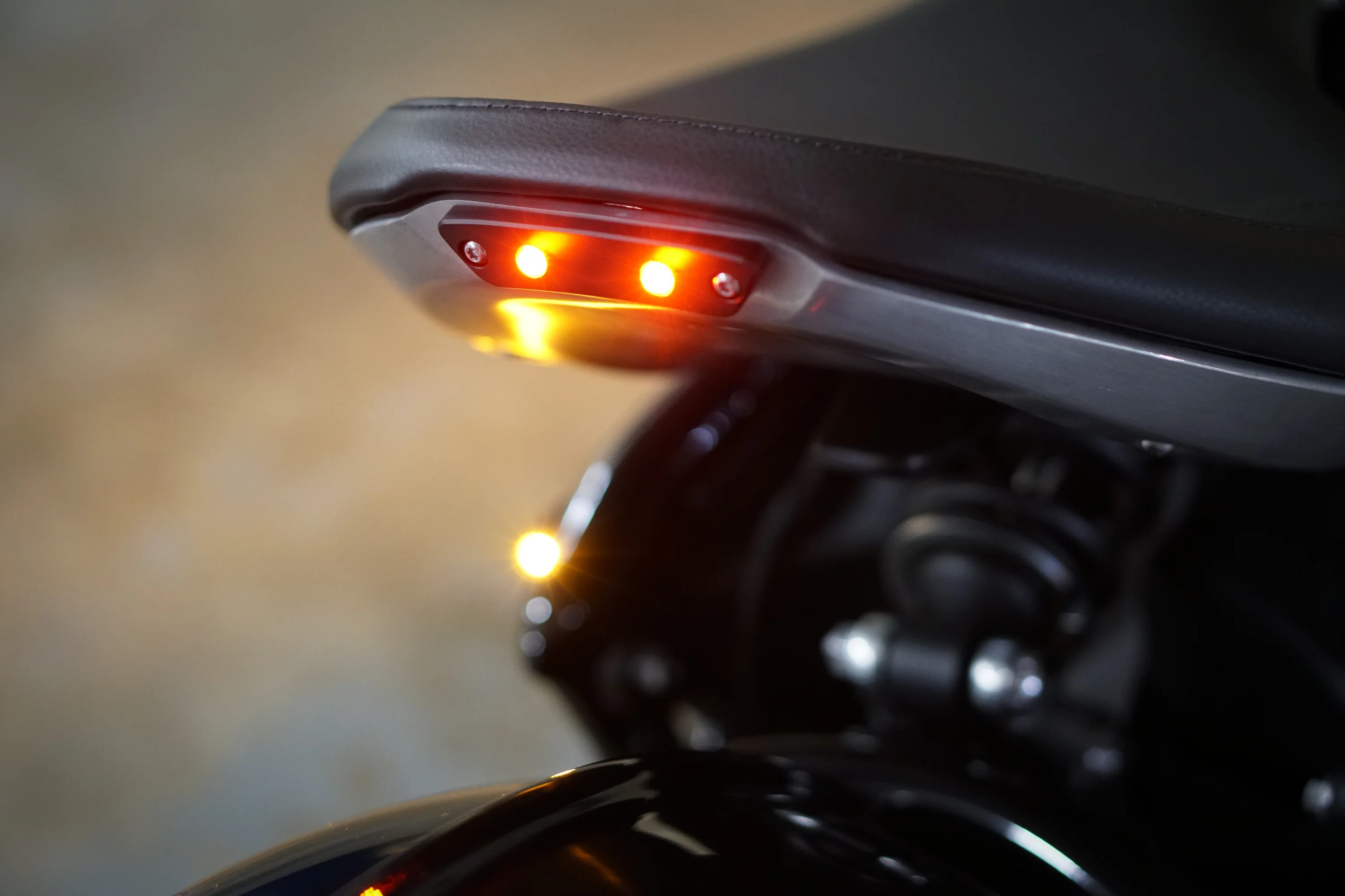 Triumph Bobber Machined Rear Seat Brake Kit - Kellermann Atto Integral LED's - Image 10