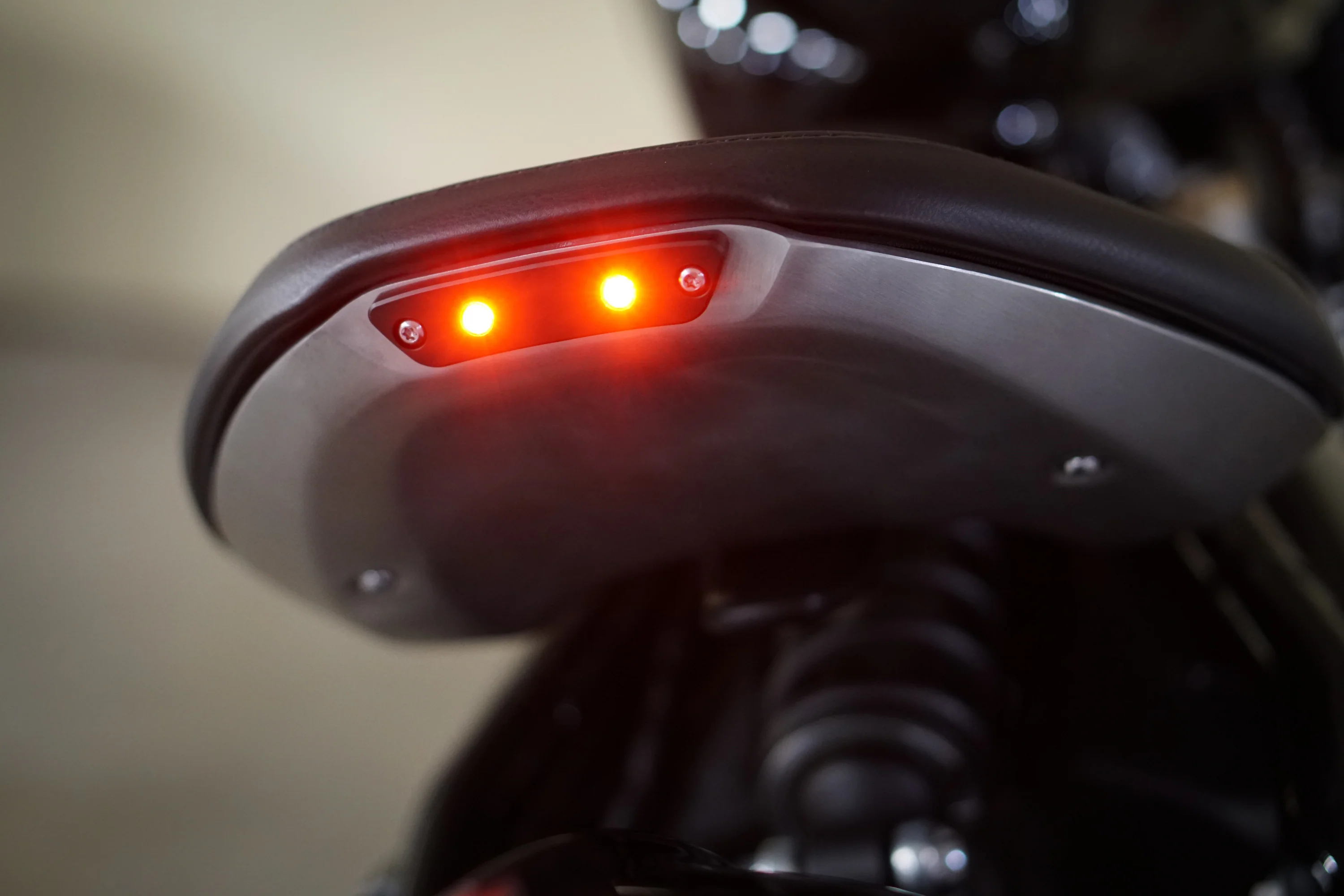 Triumph Bobber Machined Rear Seat Brake Kit - Kellermann Atto Integral LED's - Image 9