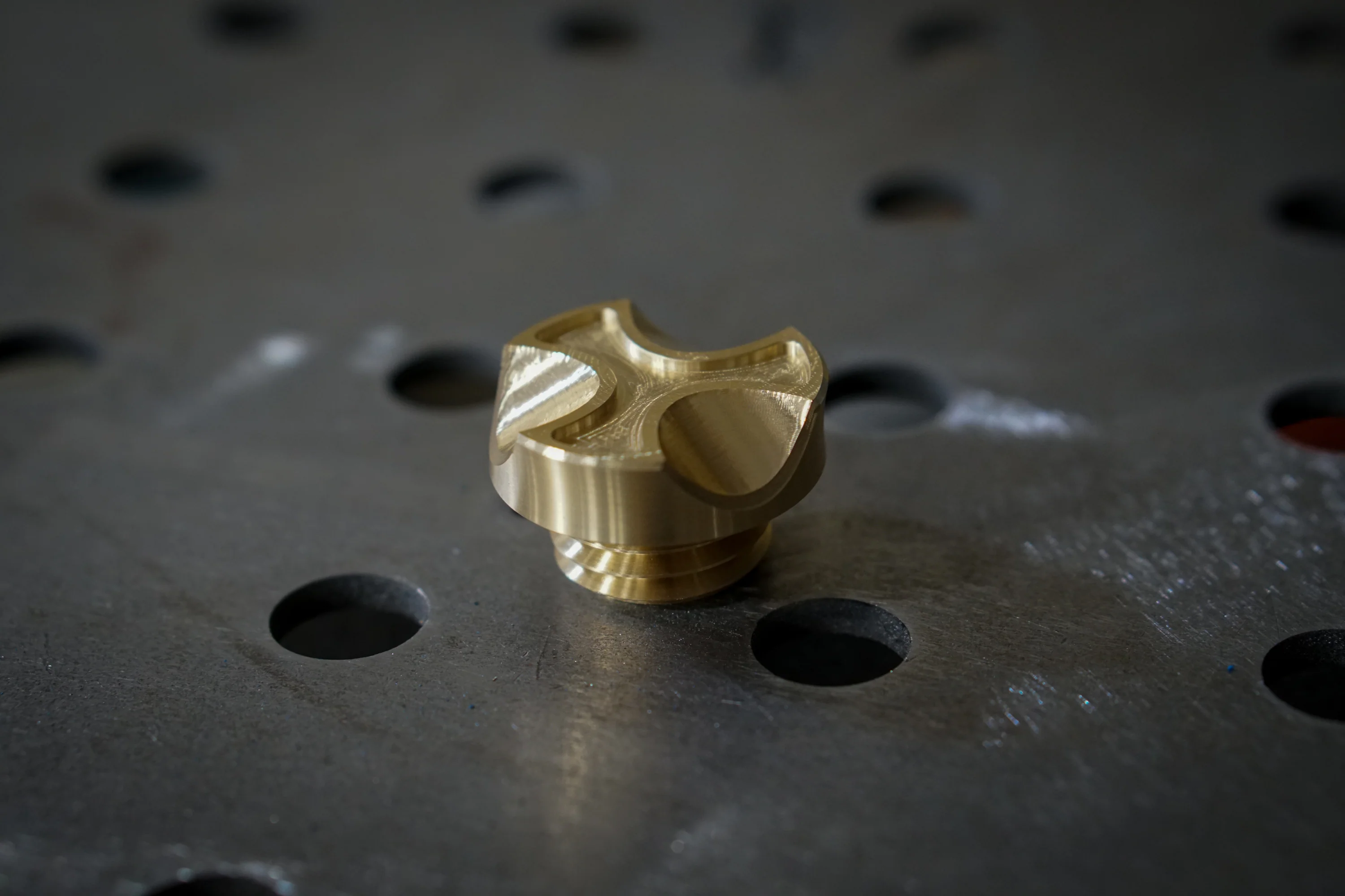 Triumph Machined Brass Oil Filler Cap - Brogue Moto - Image 3