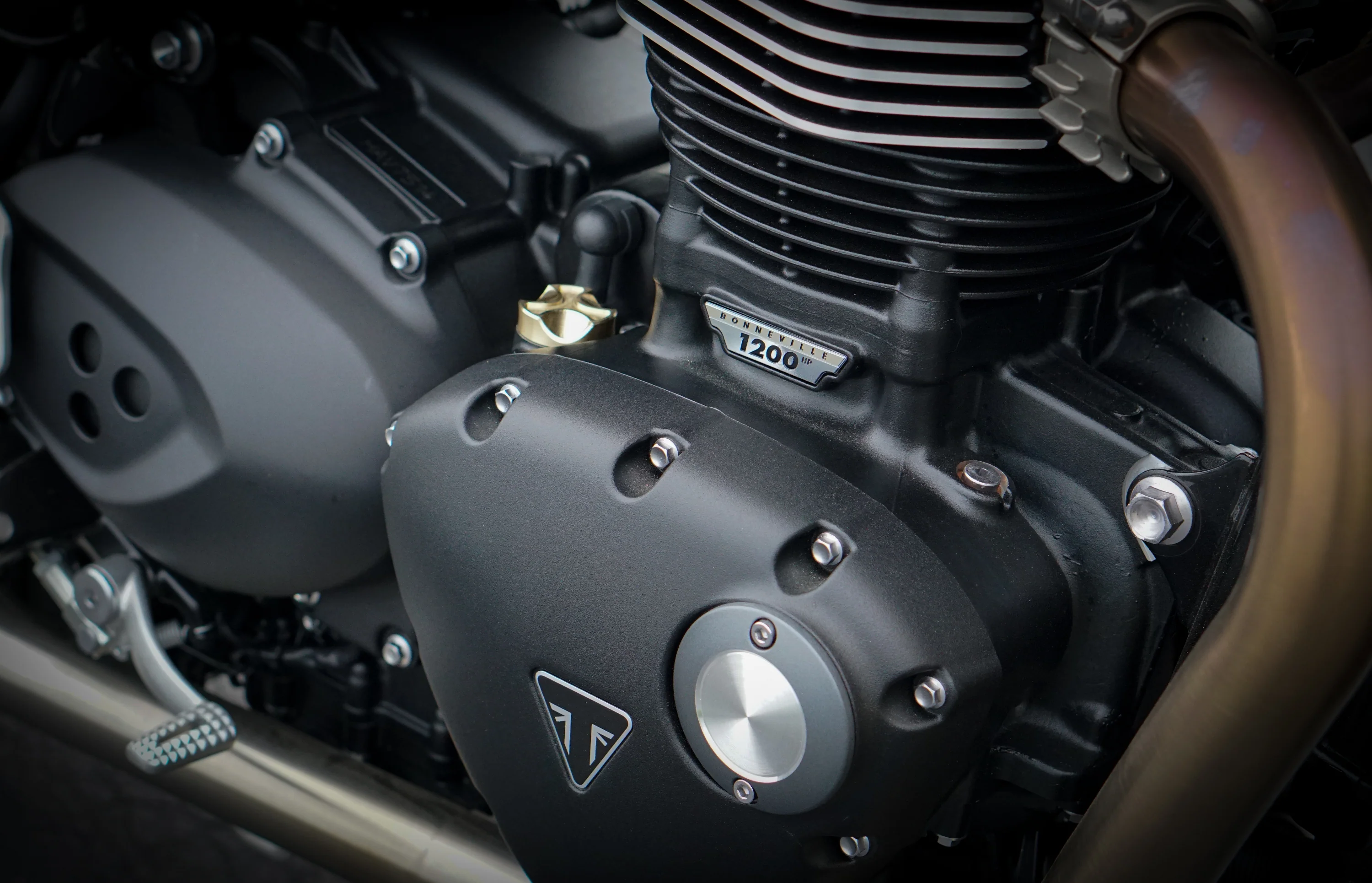 Triumph Machined Brass Oil Filler Cap - Brogue Moto - Image 9