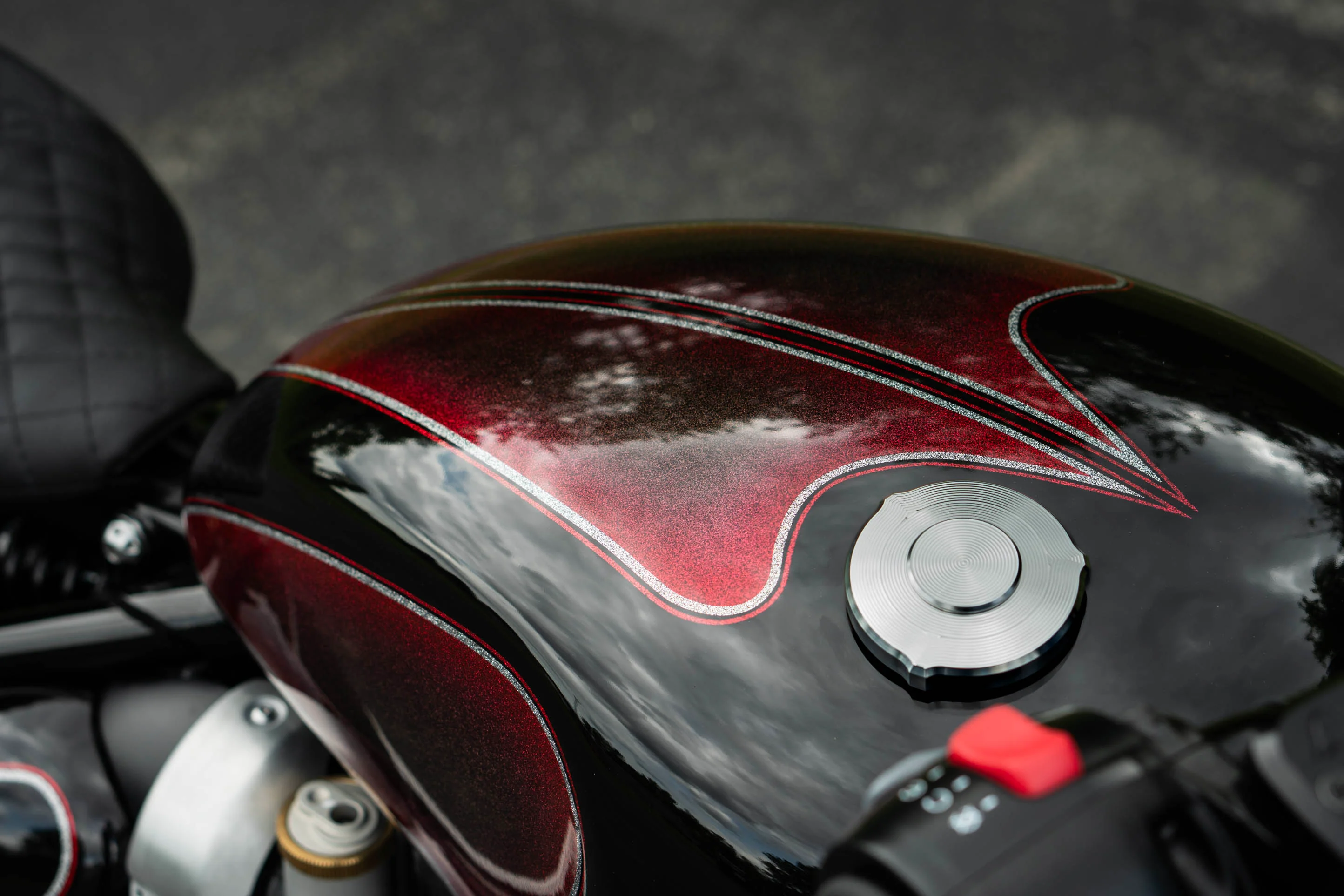 Triumph Locking Machined Low Profile Gas Cap - Brogue Moto - Image 10