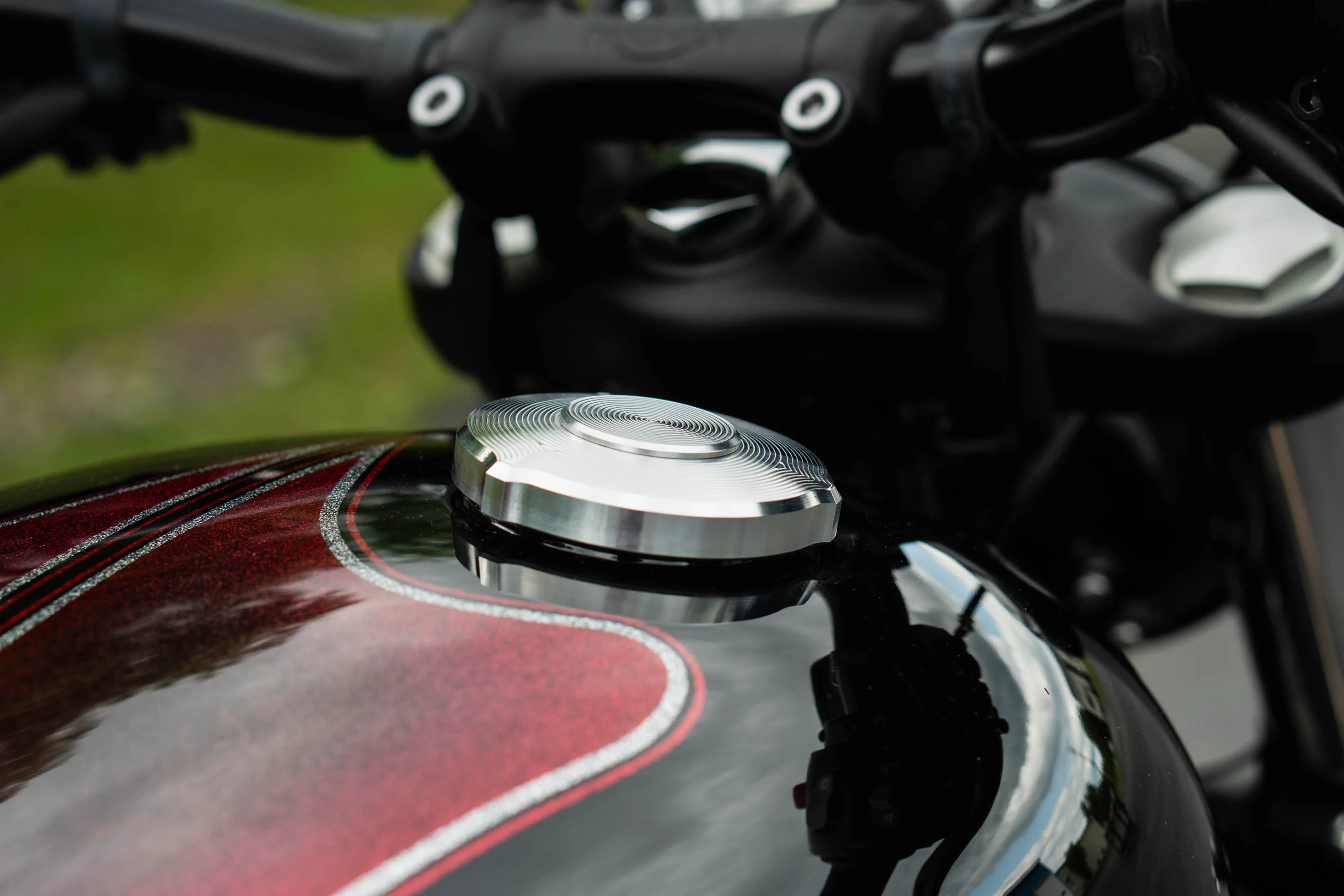 Triumph Locking Machined Low Profile Gas Cap - Brogue Moto - Image 9