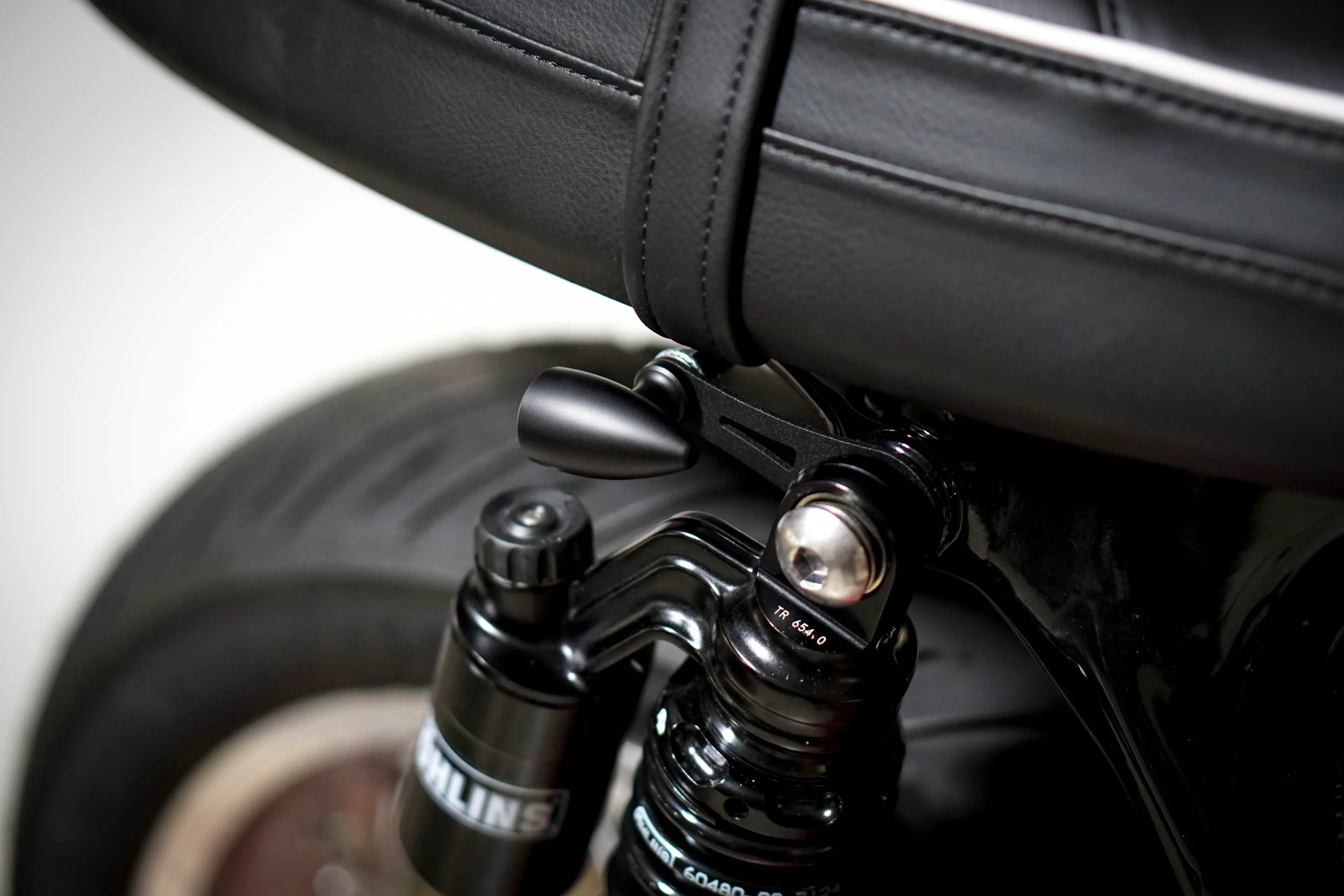 Triumph Rear Shock Mount Turn Signal Brackets (bent & straight) - Brogue Moto - Image 5