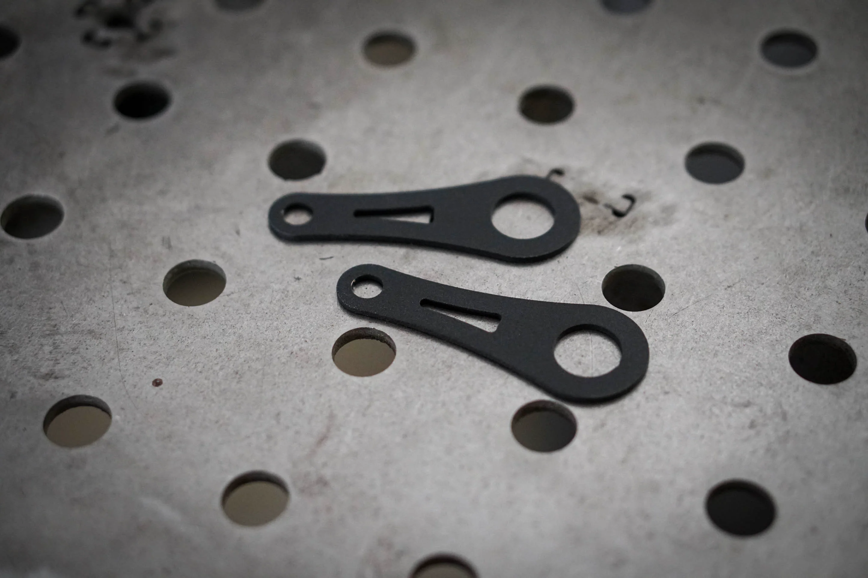 Triumph Rear Shock Mount Turn Signal Brackets (bent & straight) - Brogue Moto - Image 6